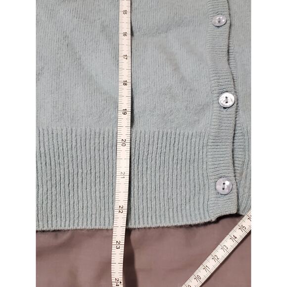 Privé Cashmere Women’s Sweater Set Size Small – Cardigan & Shell Light Blue - Picture 8 of 11